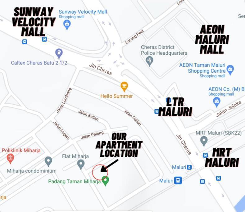 Budget Kl Maluri Flat Miharja Blok 17 Wifi Free 3bedroom 2bathroom