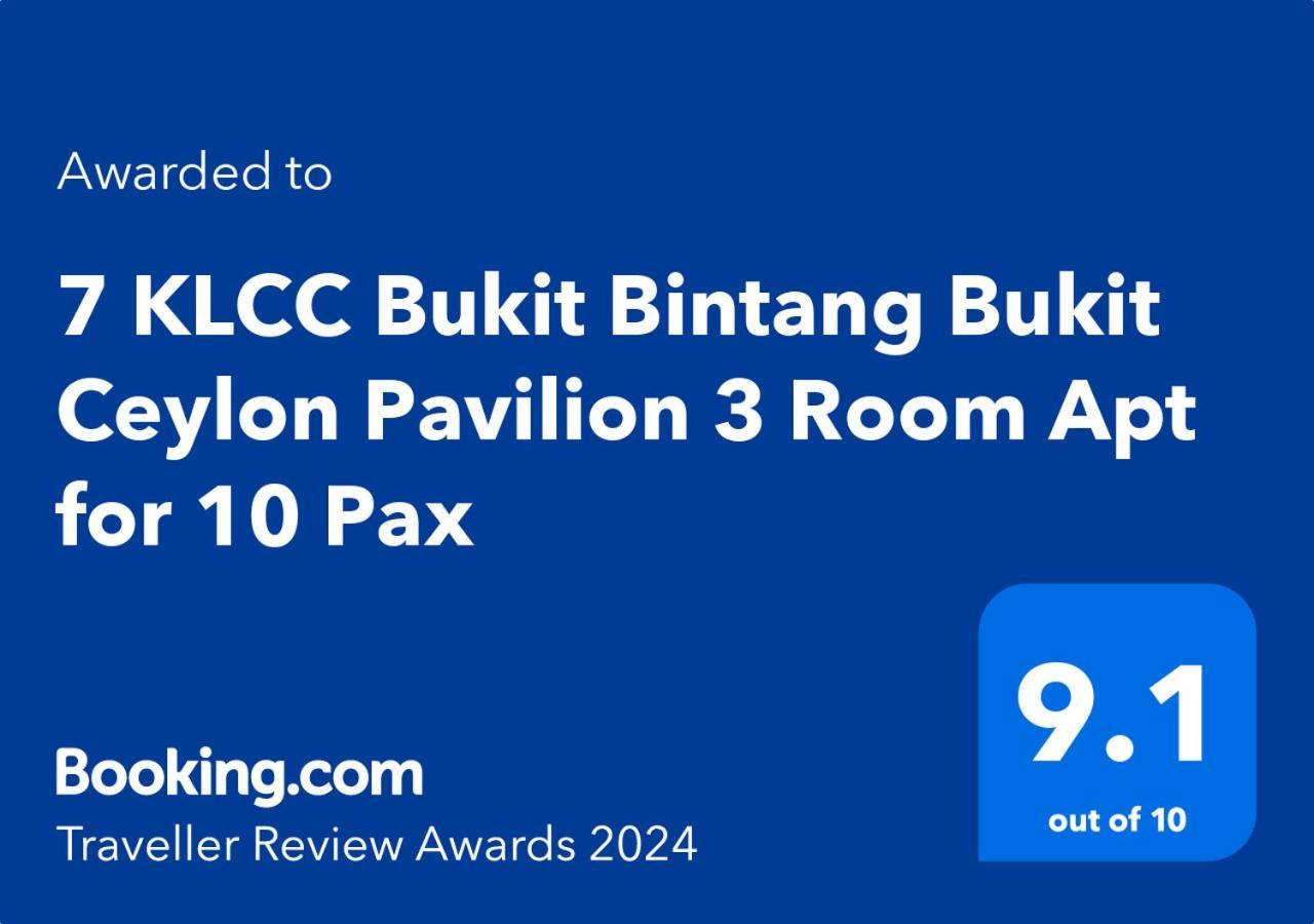 703 Klcc 5 Minutes To Alor Street Ceylon Pavilion 3 For 10 Pax Apartment *