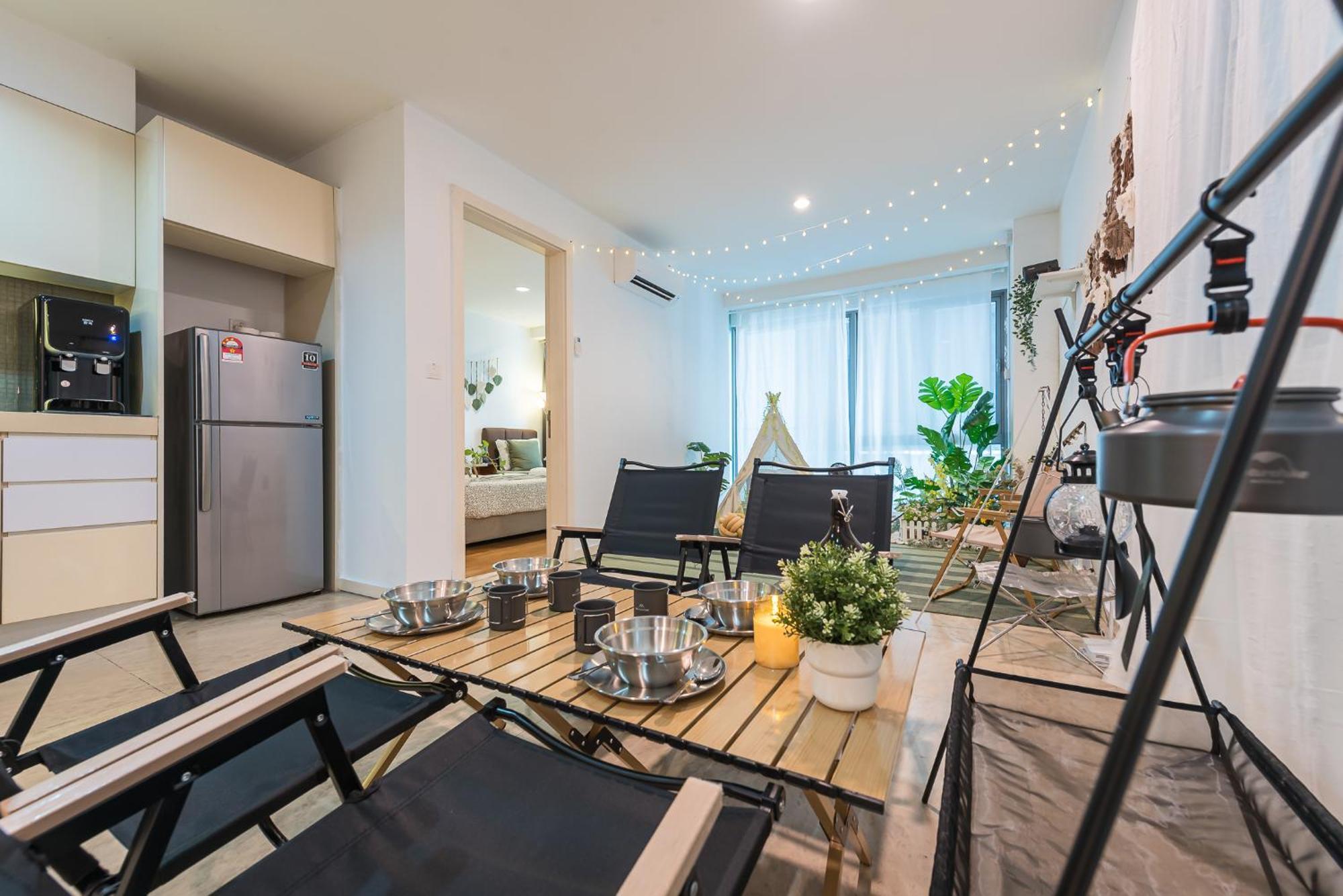 Bukit Bintang Camping Style 3min To Trx Pavilion 7pax Apartment Kuala Lumpur