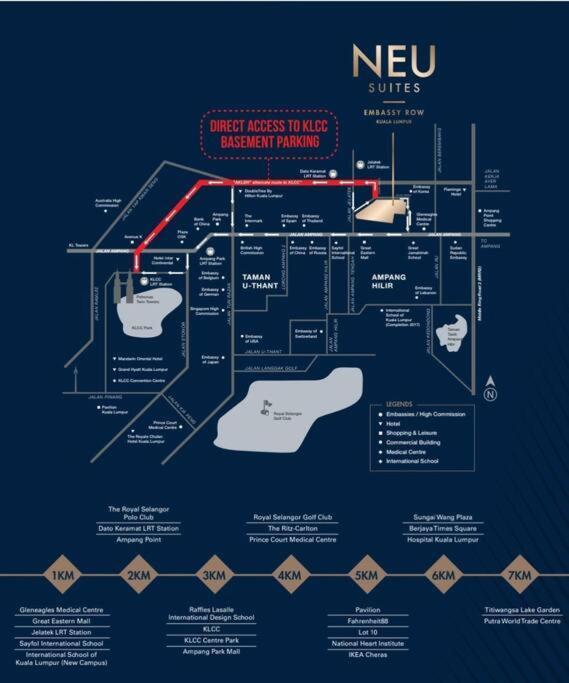 Neu By Cozy Unit L30ra 2-3pax Near Klcc & Jelatek Lrt * Kuala Lumpur