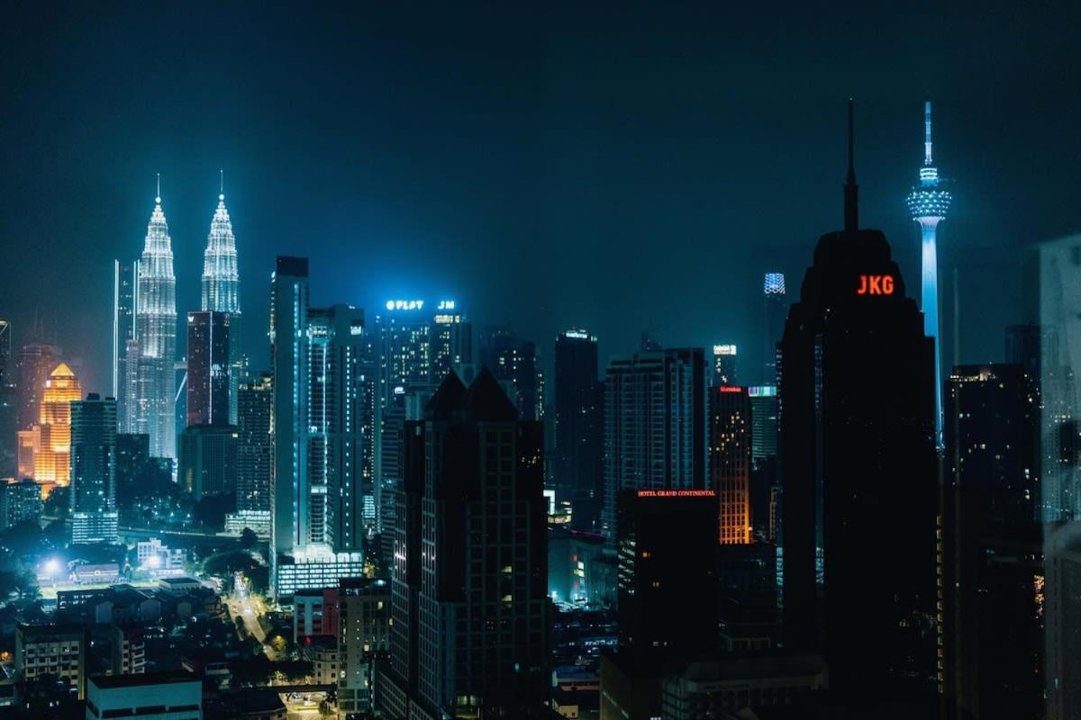 Starry City Starry Night , Paint Kl City With Lights Kuala Lumpur