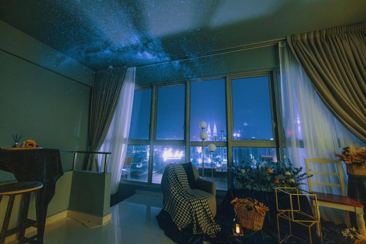 Starry City Starry Night , Paint Kl City With Lights