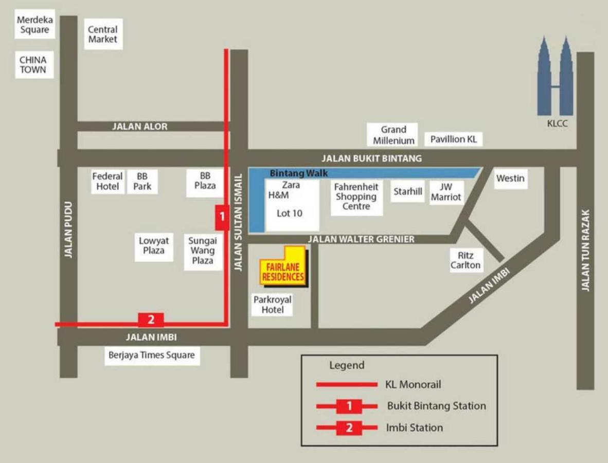 Apartemen B2 Bintang Fairlane - The Heart Of Kl *